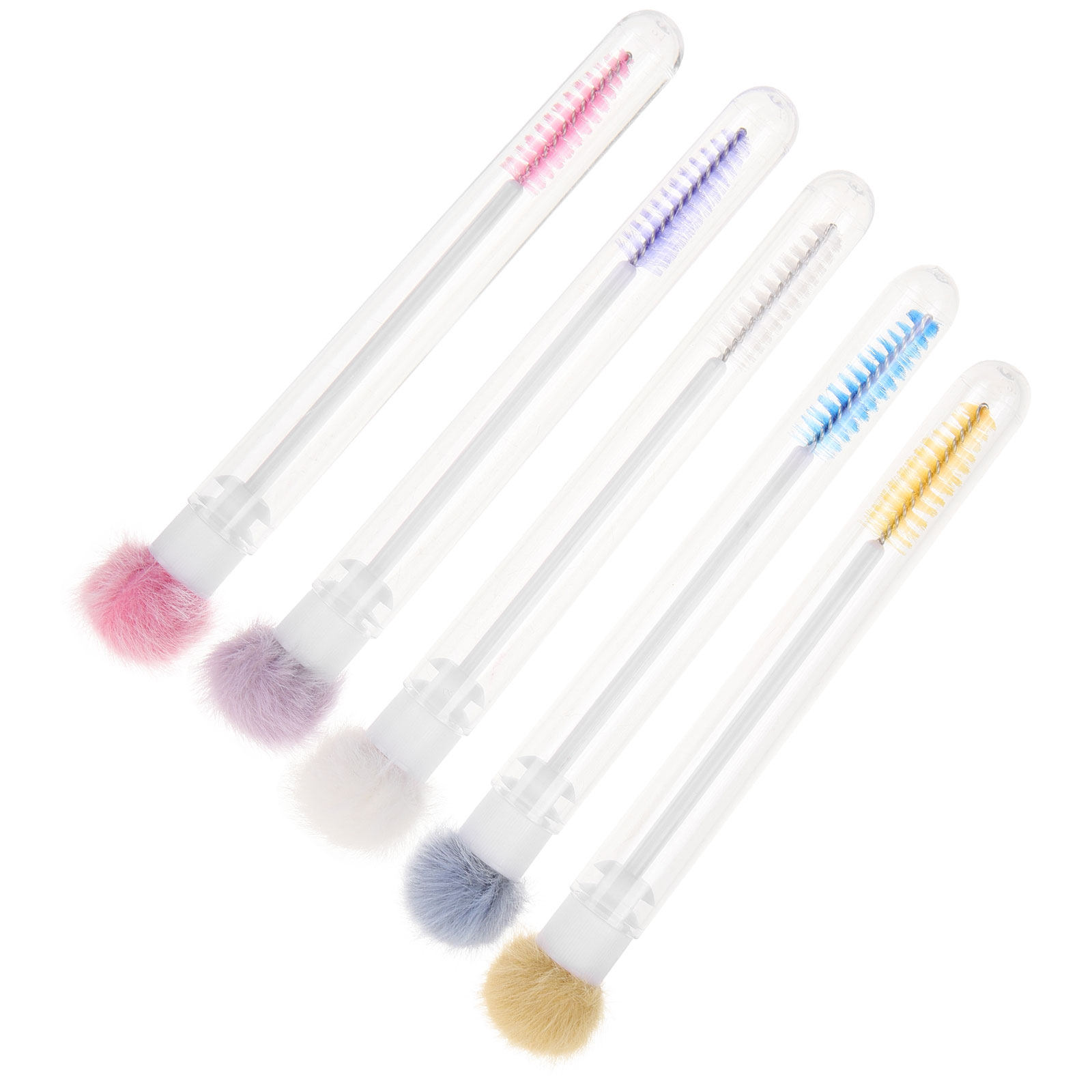 5Pcs Eyelash Brush Tube Design - Beauty Makeup Youtube 评论和价格