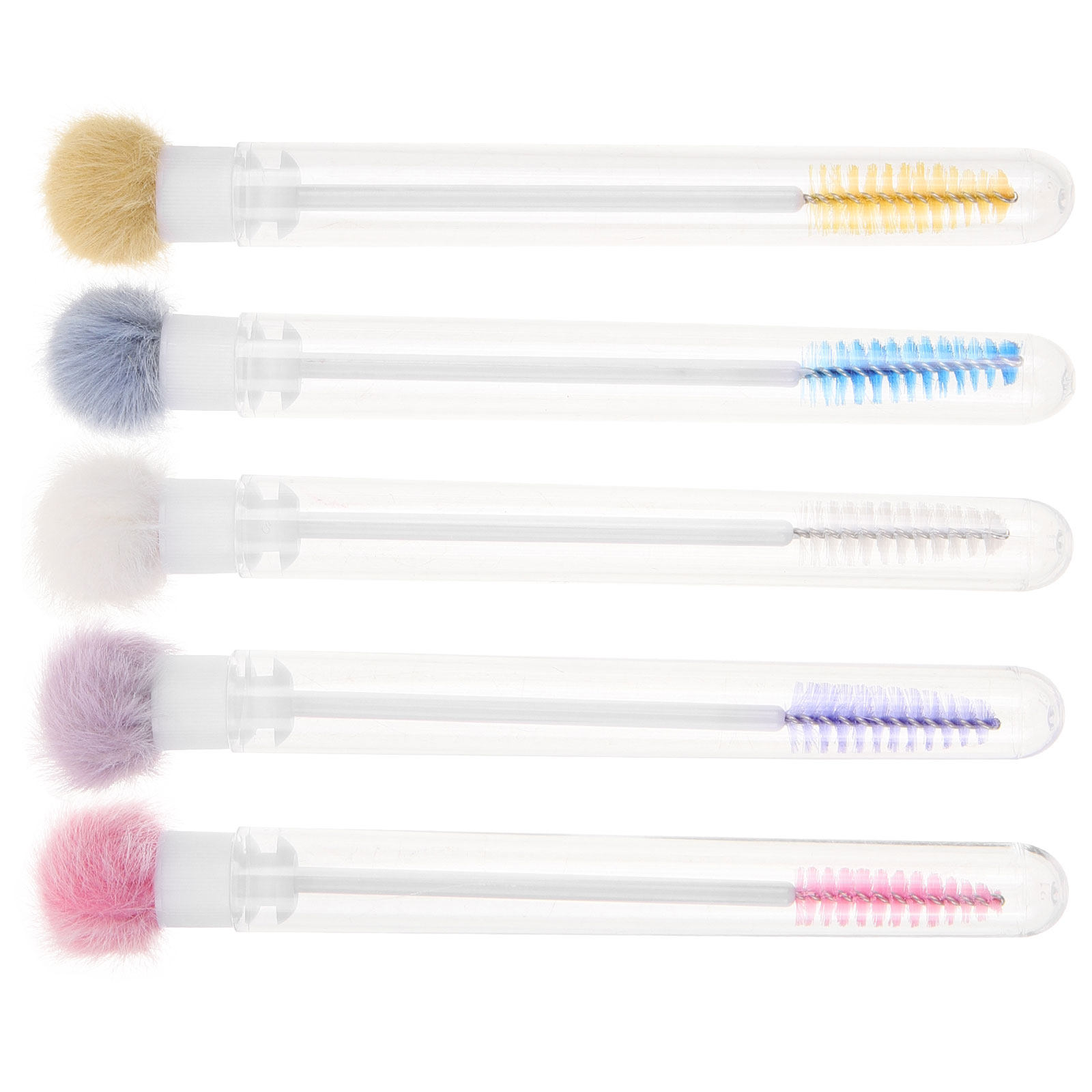 5Pcs Eyelash Brush Tube Design - Beauty Makeup Youtube 评论和价格