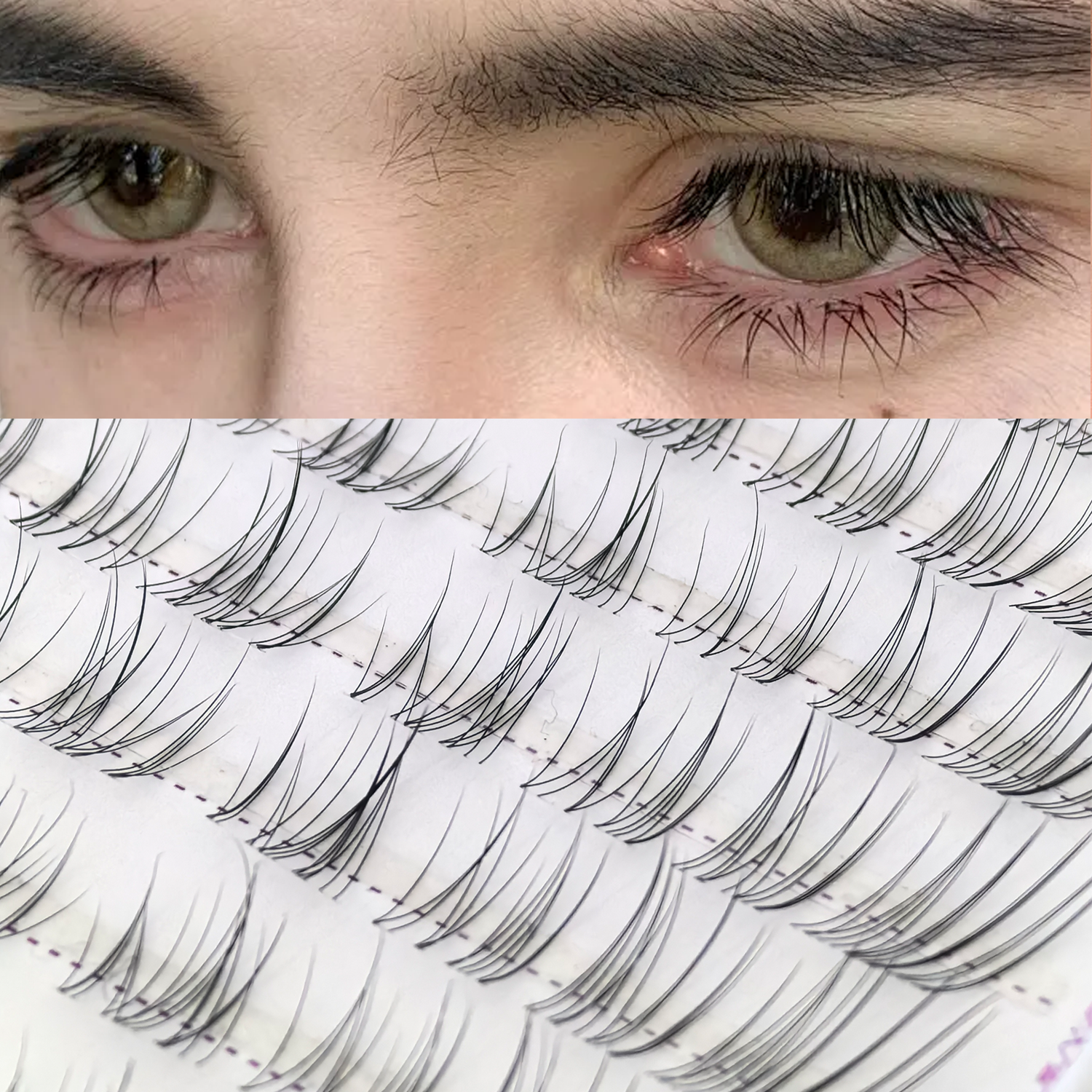 80PCS Little Milk Fox Glue-Fre - False Eyelashes Natural 评论和价格