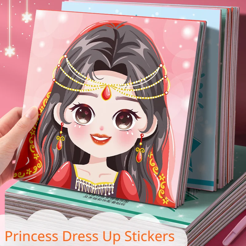 Dress Up Stickers Girl Childre - Beauty Makeup Book 评论和价格