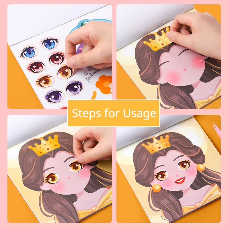 Dress Up Stickers Girl Childre - Beauty Makeup Book 评论和价格