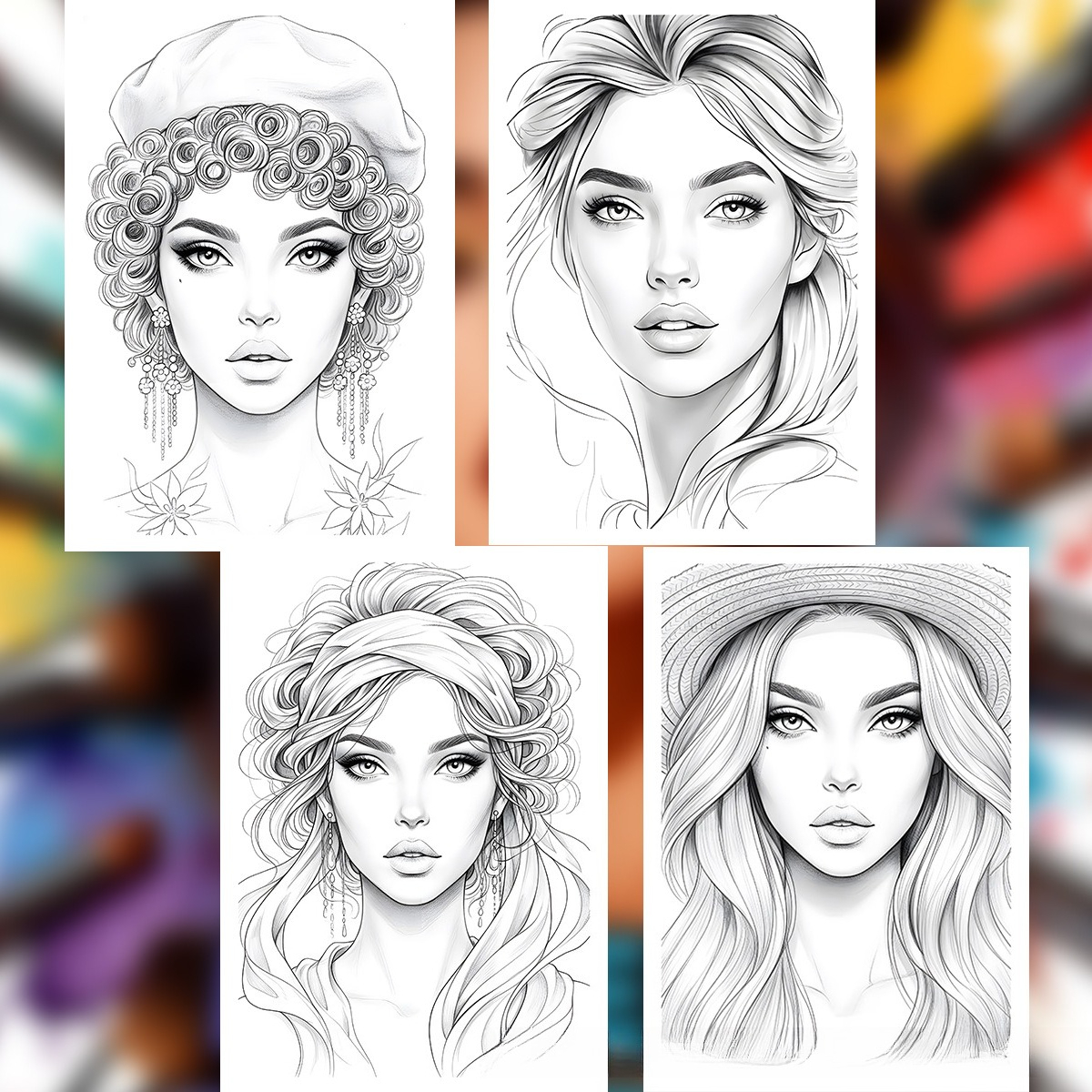Makeup Practice Coloring Book  - Beauty Makeup Book 评论和价格