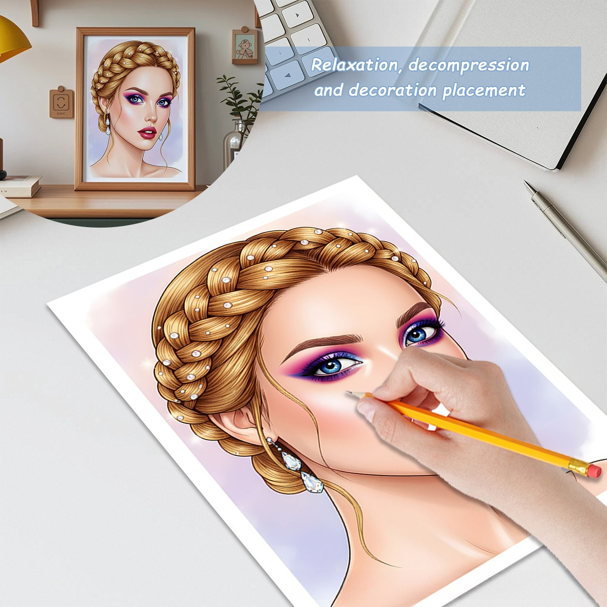 Makeup Practice Coloring Book  - Beauty Makeup Book 评论和价格
