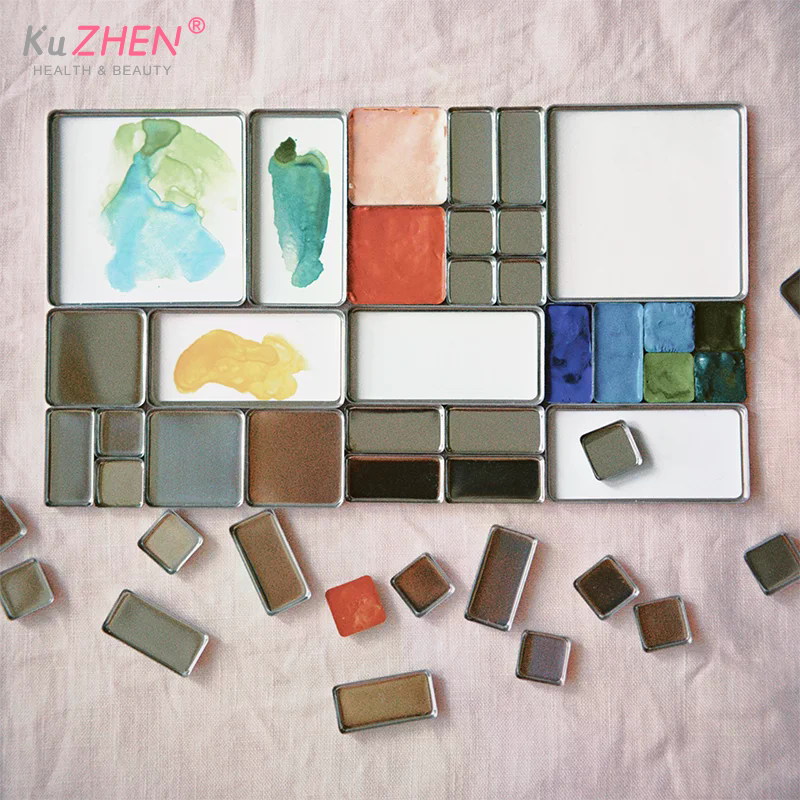 1/5/10pc Watercolor Box Packag - Eyeshadow Palette 评论和价格