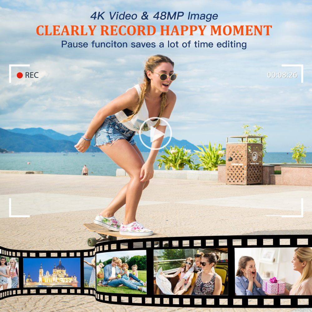 4K Digital Camera Auto Focus 4 - Beauty Makeup Youtube 评论和价格