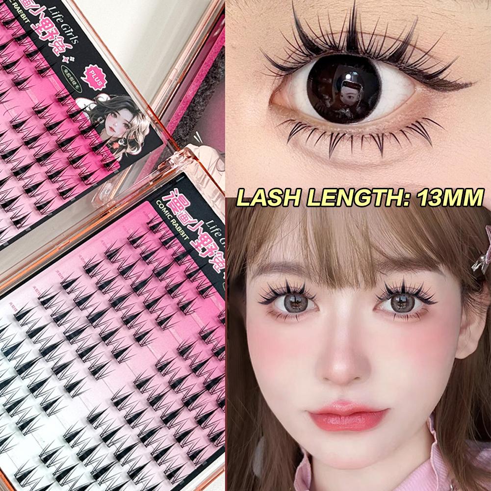 Cat's Eye Fairy Glue-Free Fals - Beauty Makeup Book 评论和价格