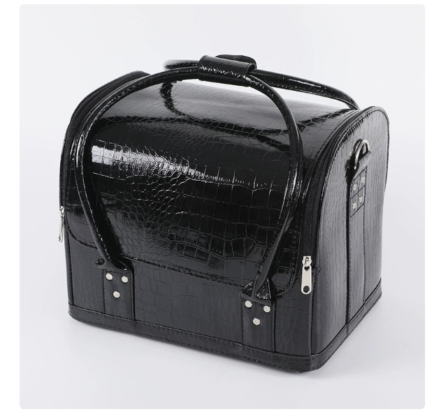 Women PU Leather Makeup Suitca - Beauty Makeup Kit Box 评论和价格