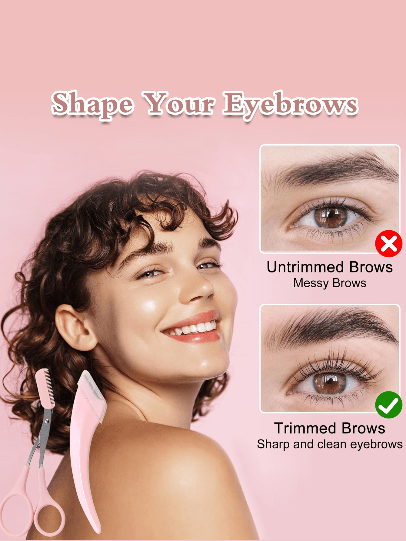 4pcs/2pcs/1pc Eyebrow Trimmer  - Beauty Makeup Vanity Set 评论和价格