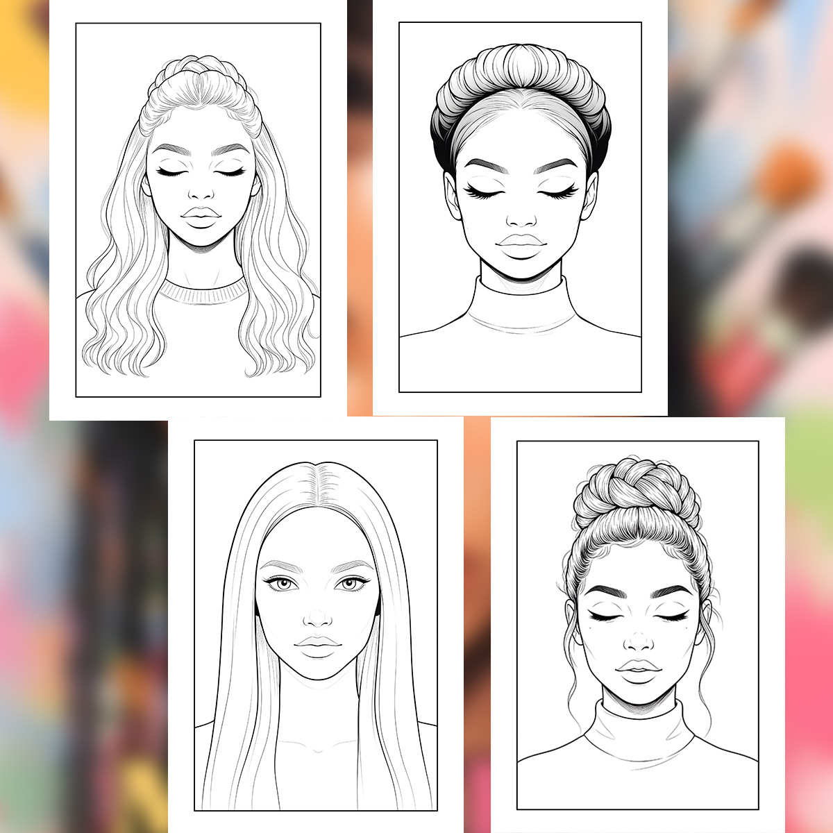 Makeup Practice Coloring Book  - Beauty Makeup Book 评论和价格