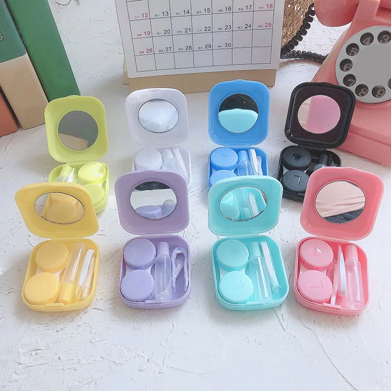 Mini Contact Lens Case Pocket  - Beauty Makeup Kit Box 评论和价格