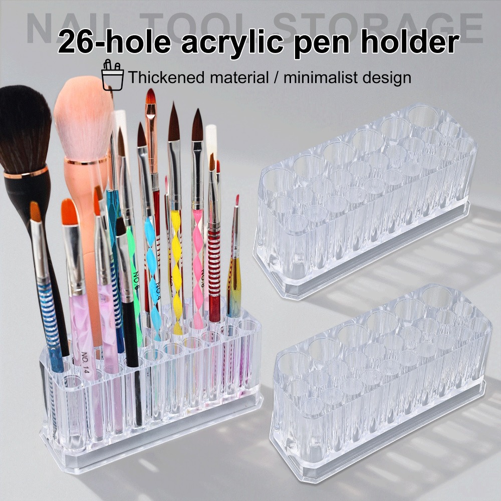 26 Holes Acrylic Nail Brushes  - Beauty Makeup Brands 评论和价格