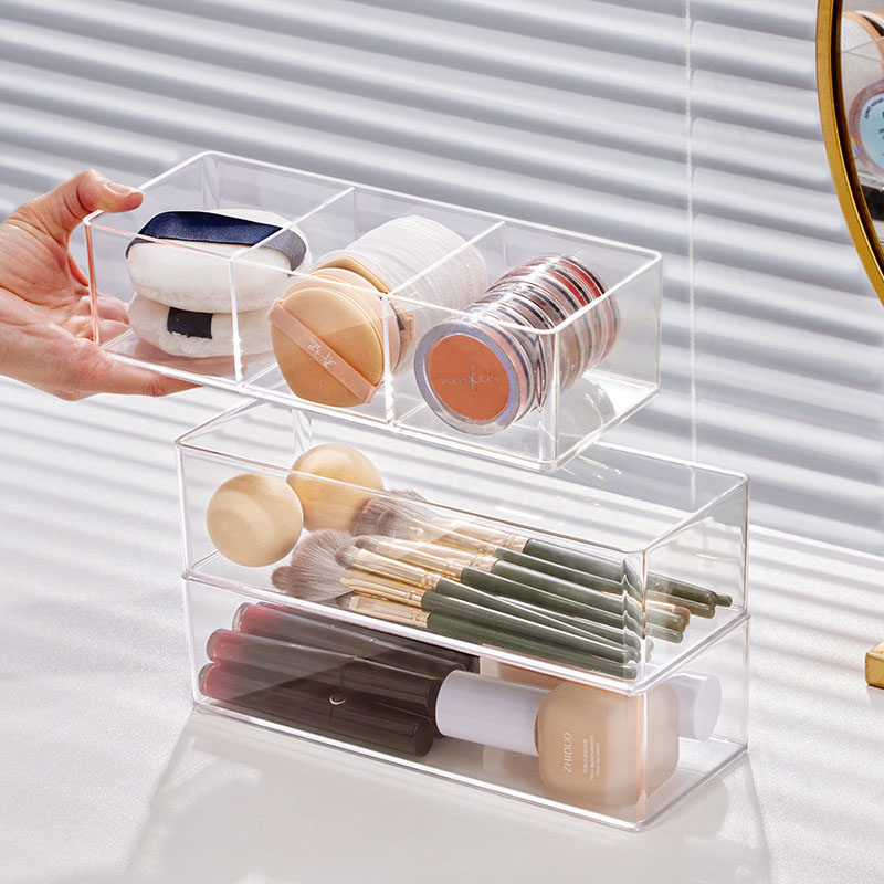 Acrylic Cosmetics Storage Box  - Beauty Makeup Blender 评论和价格