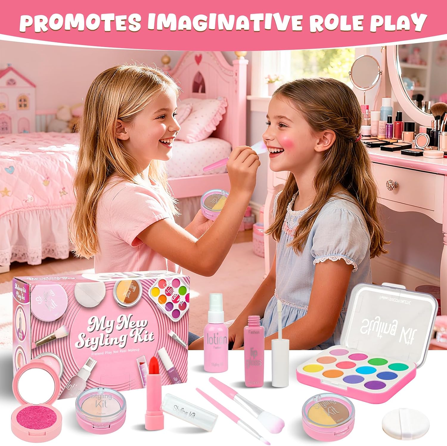 Girl's Makeup Toy Set Simulate - Beauty Real Makeup 评论和价格