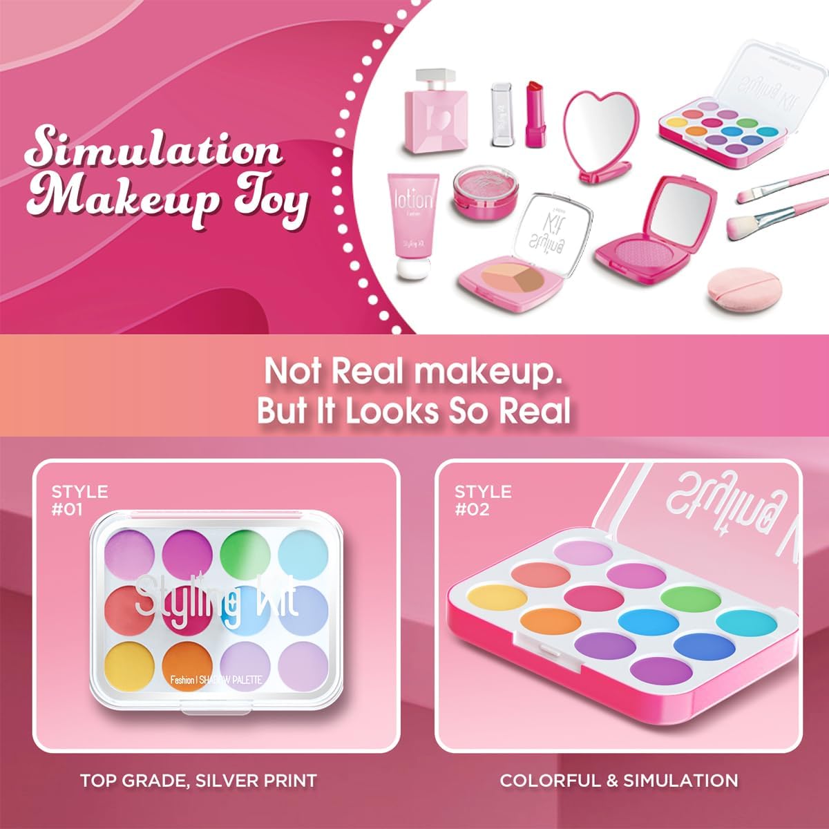 Girl's Makeup Toy Set Simulate - Beauty Real Makeup 评论和价格